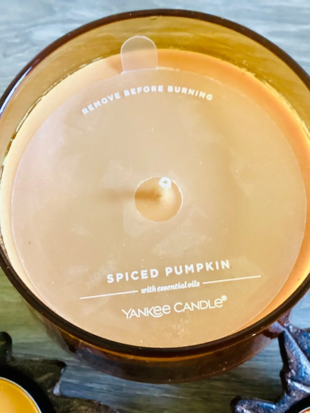 Lot Of 3 Fall Candles Yankee Spiced Pumpkin Jar 10 Oz Cast Iron Leaf Tea Lights